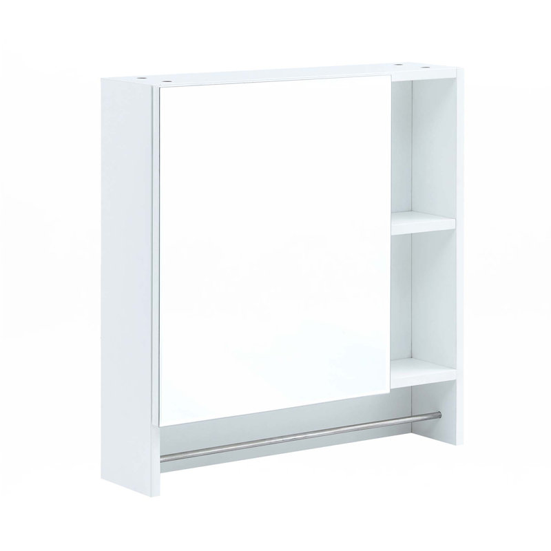 Bathroom Mirror Cabinet Wall Mounted,Medicine Cabinet, White