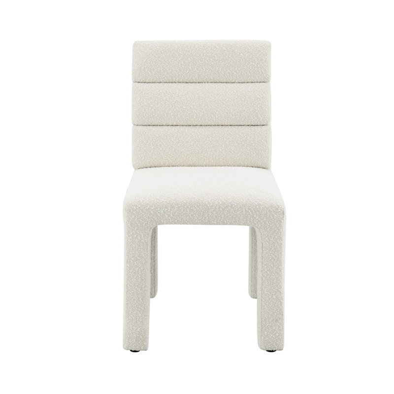 2 chaises d'appoint beige Boucle