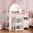 2 in 1 Kids Vanity Set With Mirror And Led Lights-1874142811