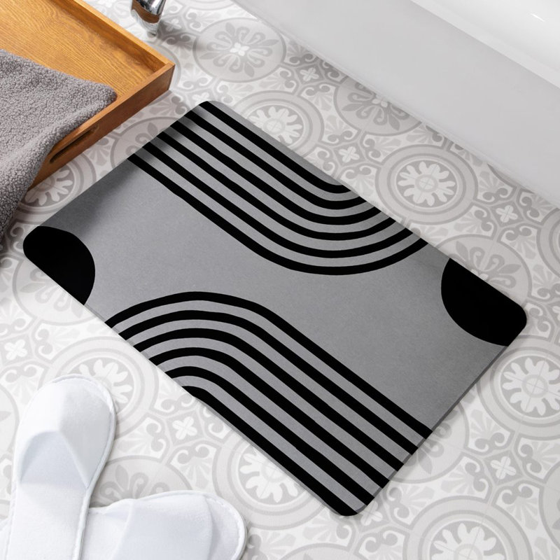Non-Slip Shower Mat, Grey