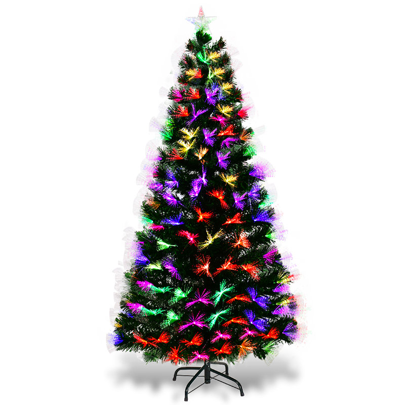 Lighted Artificial Christmas Tree, 150cm H x 75cm W x 75cm D