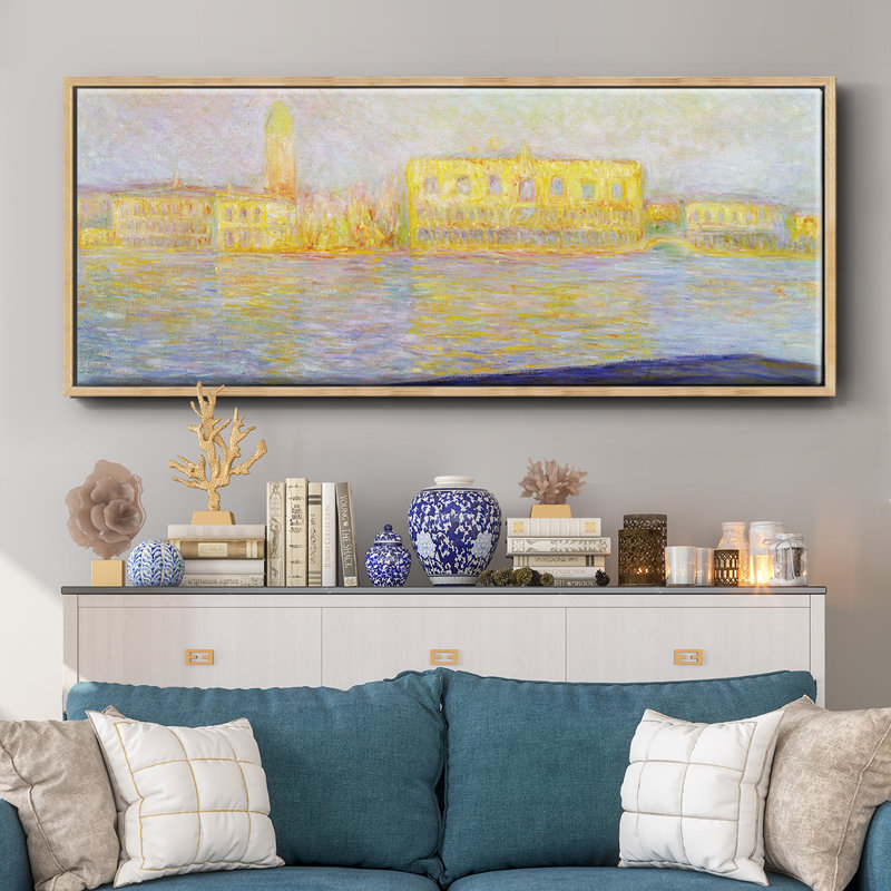 Monet - Toile encadrée 525MONETWC, Naturel, H 8 po x l 20 po