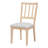 5-Piece Modern Farmhouse Dining Set with Upholstered Seating and Curved Base-117430057-117430058-117430059