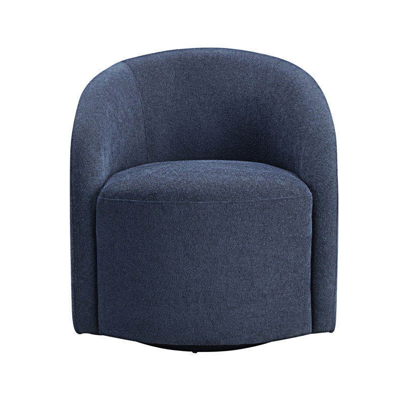 Fauteuil demi-tonneau pivotant 1 pièce Boucle, Bleu