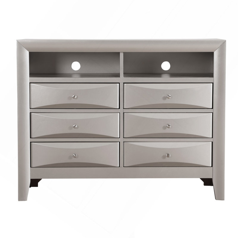 Marilla TV Media Chest, Silver