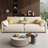 Creamy white Polyester Modular Sofa