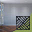 Petits panneaux muraux décoratifs en acrylique Allen, petit, l 11 3/8 po x H 11 3/8 po x T 1/8 po, noir-458219172-458219162