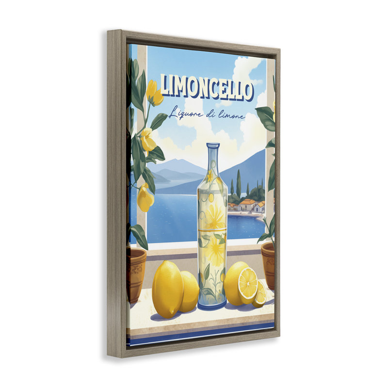 Cadre flottant Limoncello, conçu par Andreas Magnusson, H 25 po x l 17 po, Cadre flottant orme Montalcino