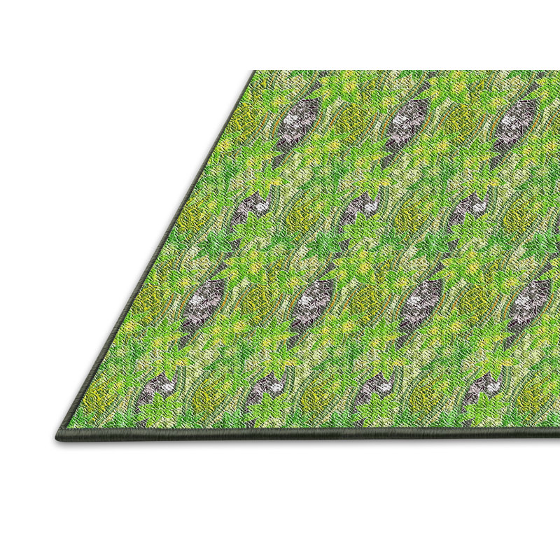 Tapis vert tissé à la machine, Rectangle 2 pi x 3 pi