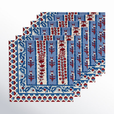 Charlemont 100% Cotton Floral Square Napkin