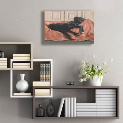 «Traditional Canine Portrait 3» par Ethan Harper, art mural en verre acrylique