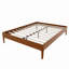 Base de lit plateforme en bois de bambou sec de 15 po de hauteur, avec support en métal à lattes de bois, aucun sommier requis, assemblage facile-1295285368-1295285369