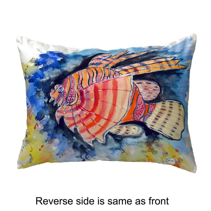 Outdoor Reversible Throw Pillow