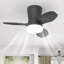65cm 3-Blade Dimmable LED Ceiling Fan with Light Kit and Remote Control-1402518455-1402518472