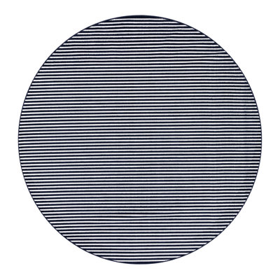 Sabrina Soto Stripes Indoor/Outdoor Rug Navy Blue