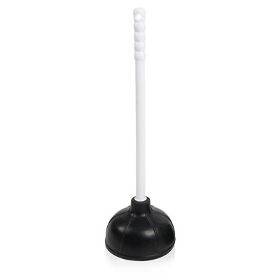 Koomade 1 Pack Toilet Plunger, Ergonomic Plastic Handle Drain Pump for Sink and Toilet