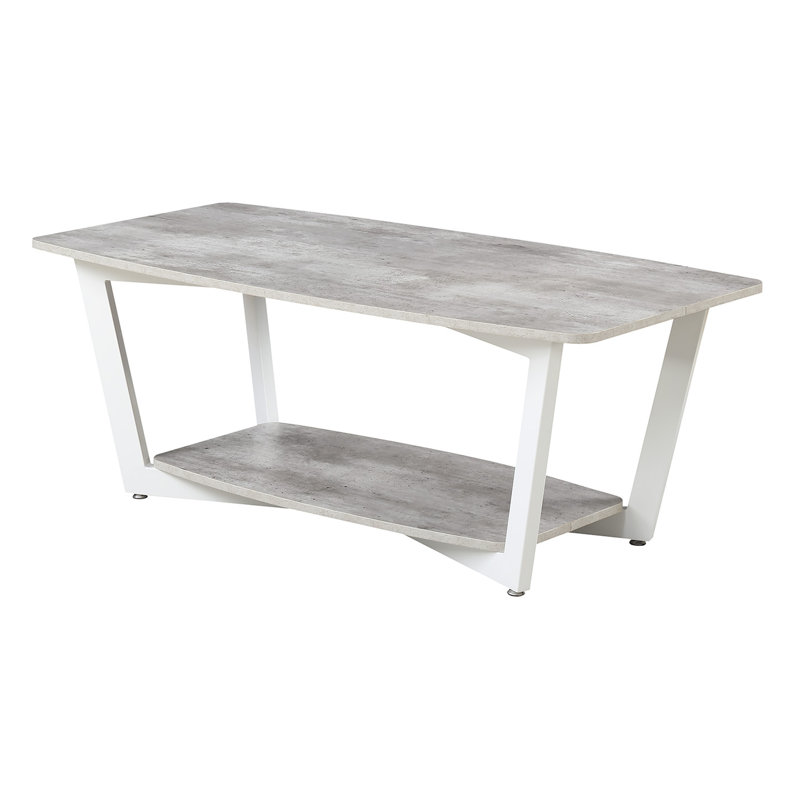 Raimonds Coffee Table, Gray and White