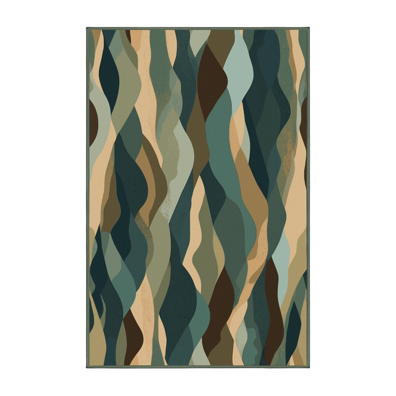 Ethereal Tides Rug, Rectangle 5' x 8'