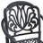 3-Piece Set Of Cast Aluminum Patio Furniture  With Black Frame And Brown Seat Cushions-1490071316