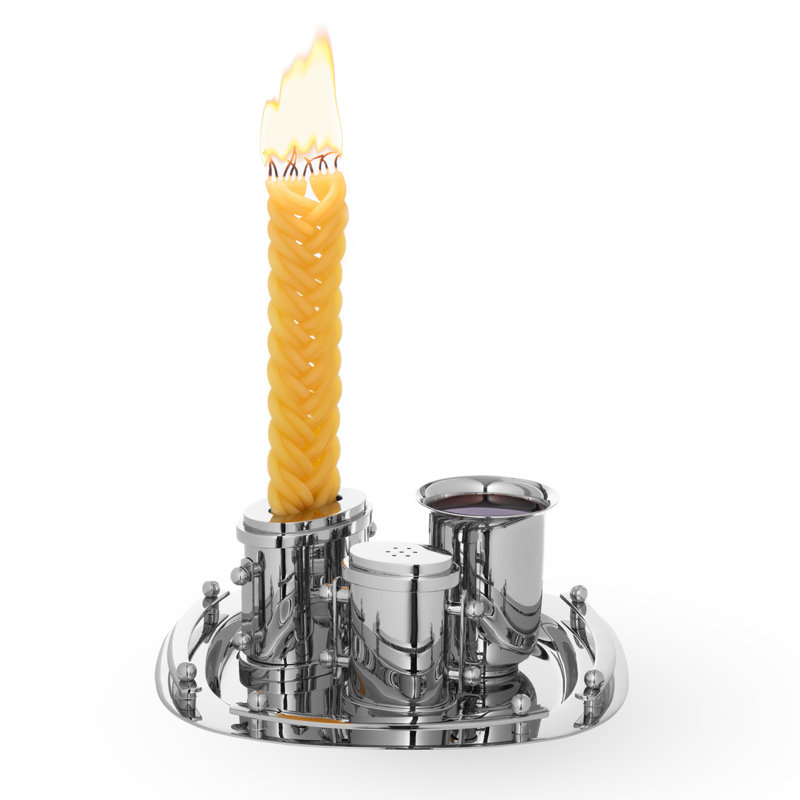 Suspension Havdalah Set, Silver