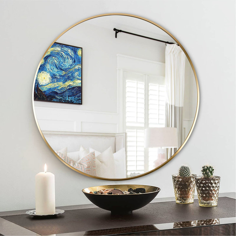 Miroir de salle de bain 24 po., Doré