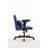 Modern Criss Cross Armrest Office Chair Ergonomic Linen Upholstery with Adjustable Height & Swivel-1530248282