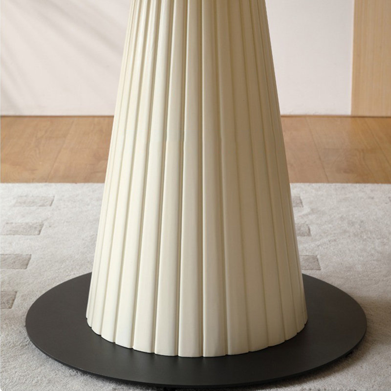 Table de salle à manger blanche, H 29,53 po x L 43,31 po x l 43,31 po