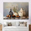 Art floral blanc potier rétro - art mural Boho-862417055-862417250