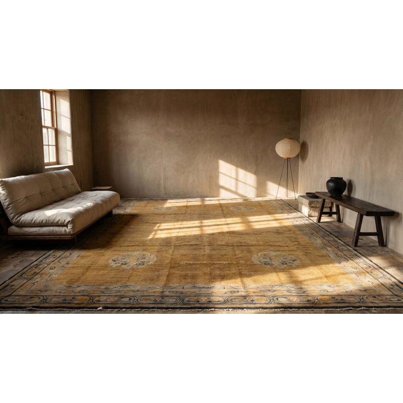 Antique Oversized Savonnerie Austrian Knotted Rug