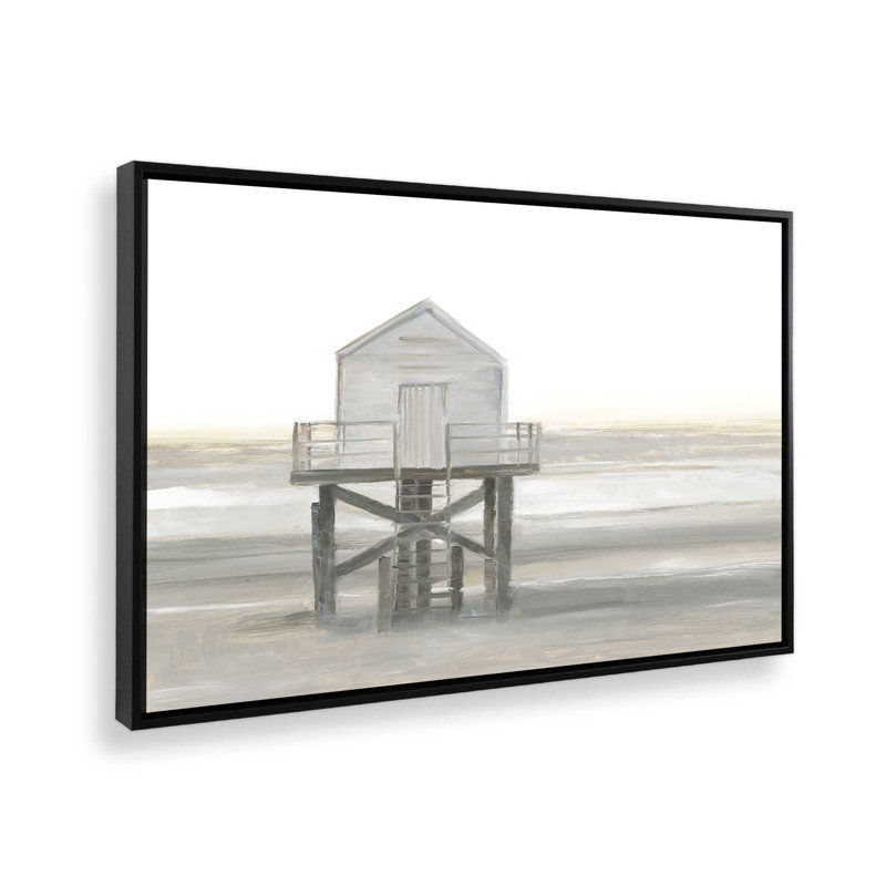Impression sur toile «Weathered Beach Outpost I» par Ethan Harper, H 12 po x l 16 po, Noir