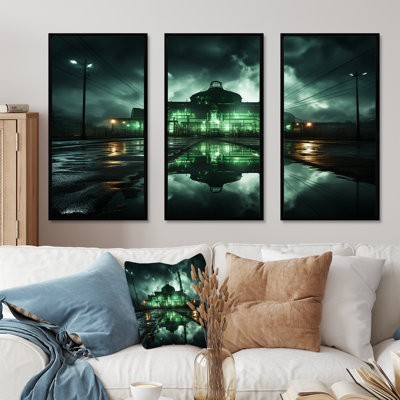 Emerald Silent Workshop Factory - Factories, ensemble d'art sur toile