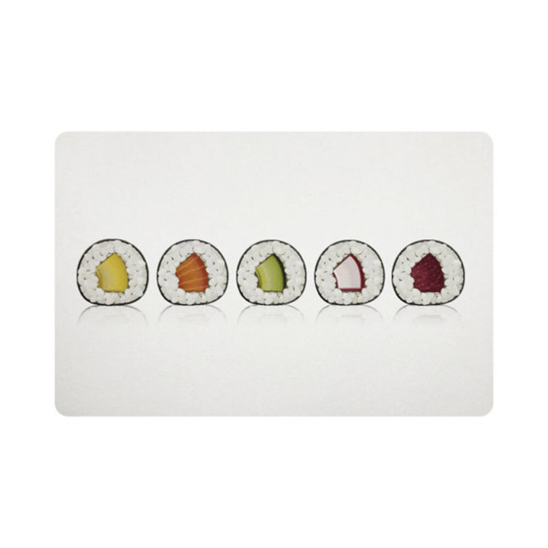 Sushi Roll Pebble 17.5" Vinyl Placemat