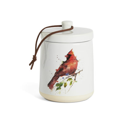 Spring Cardinal Candle With Lid - 7.5Oz