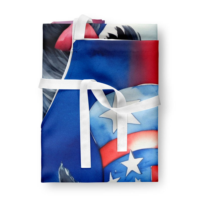 Patriotic American Apron, Black Scottish Terrier