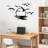 Black Bird Swarm Metal Wall Art