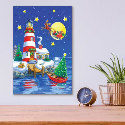  «Rayure de phare» par Geraldine Aikman, art mural en verre acrylique, 12 po x 16 po