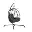 Fauteuil à œufs suspendu avec coussin pour fauteuil d'extérieur pliable en rotin-1165049885