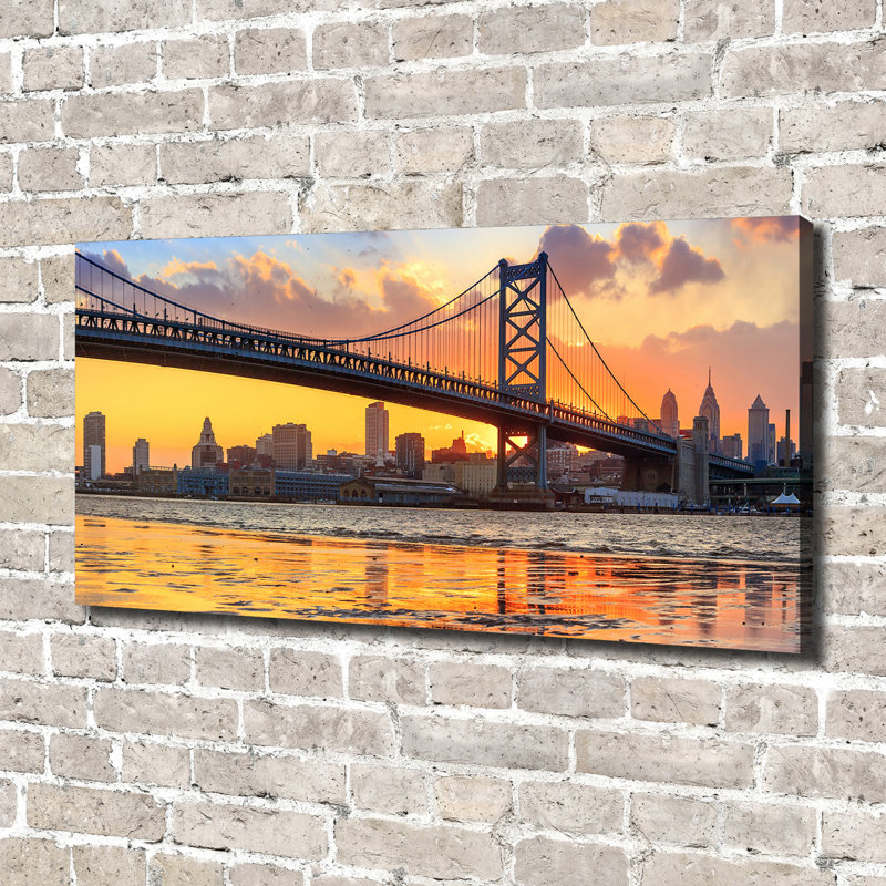 Philadelphia Bridge - Wrapped Canvas Print