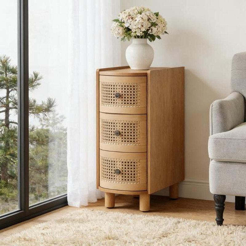 Table de chevet en bois, table de bout, table d'appoint