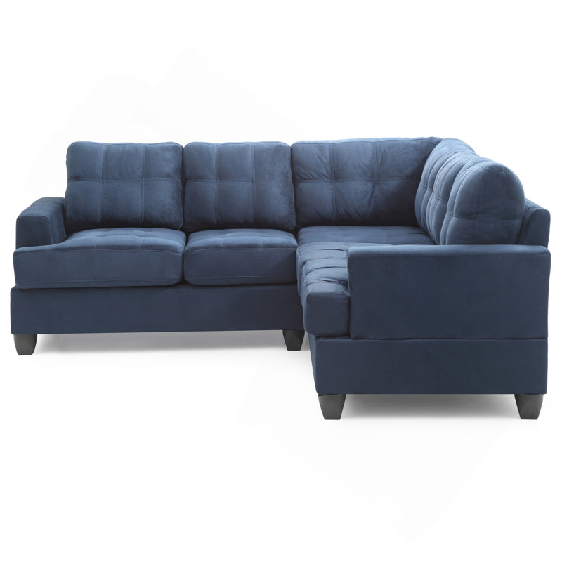 Canapé modulaire Sandridge, bleu marine, Marine