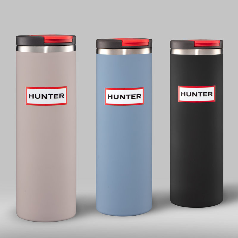 Hunter Travel Tumbler Stainless Steel 16 oz, Blue/Grey