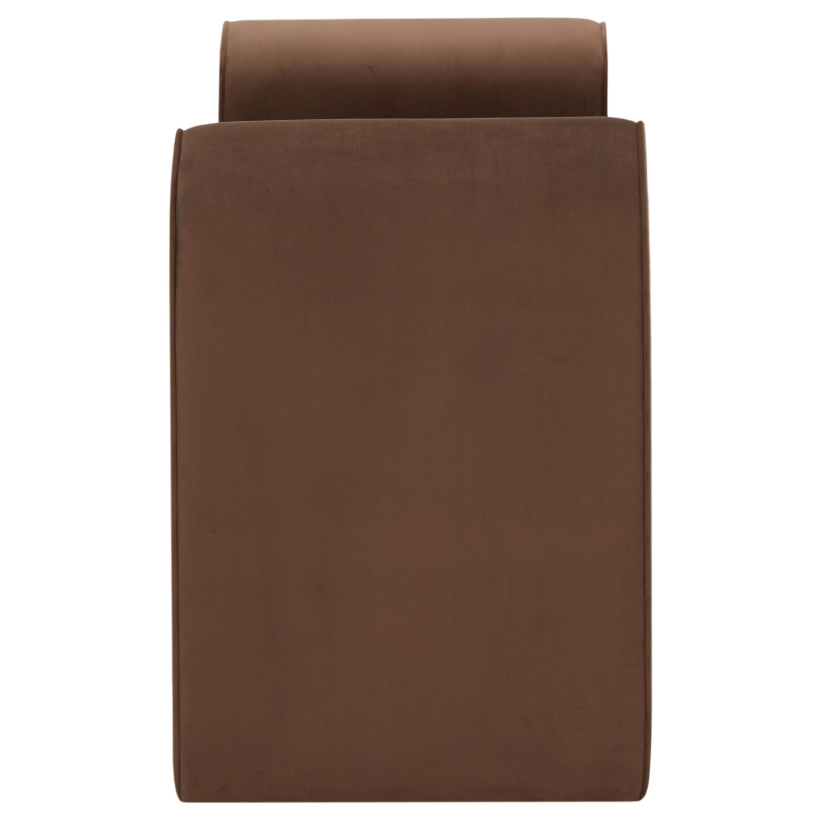 Deshai Velvet Bench, Dark Brown