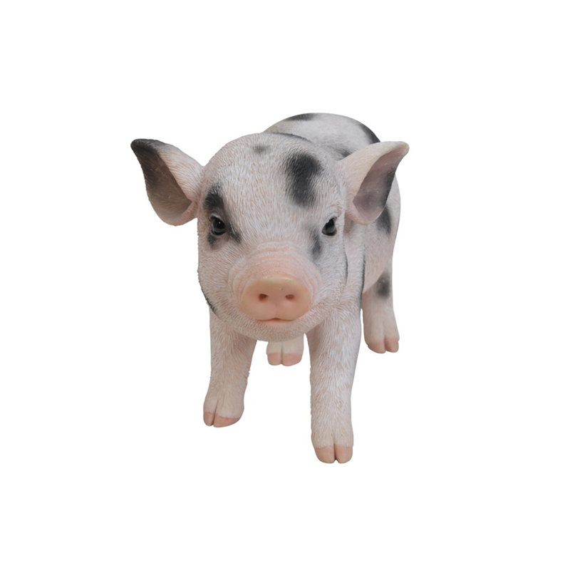 Statue porc pour bébé debout, Taches noires