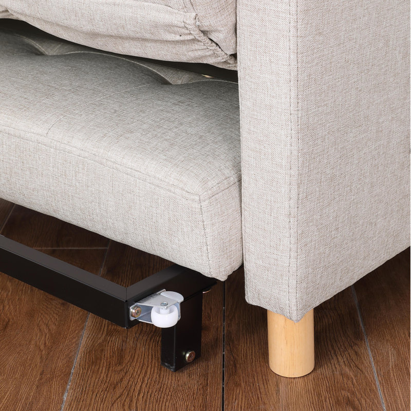 3-In-1 Adjustable Backrest Telescopic Sofa Bed