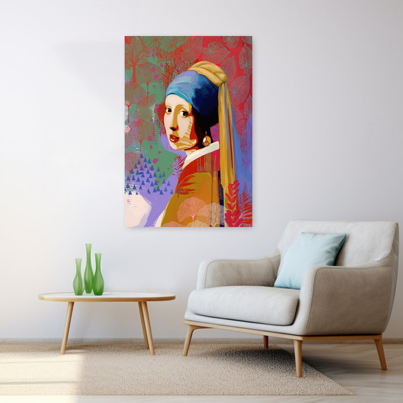 Art contemporain, art contemporain abstrait, H 48 po x l 32 po