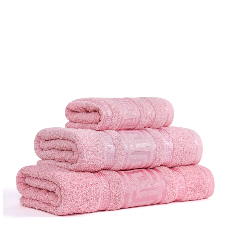 Premium Egyptian 100% Cotton Towels | Soft, Lightweight, Ultra-Absorbent Bathroom Towels for Daily Comfort, Pink