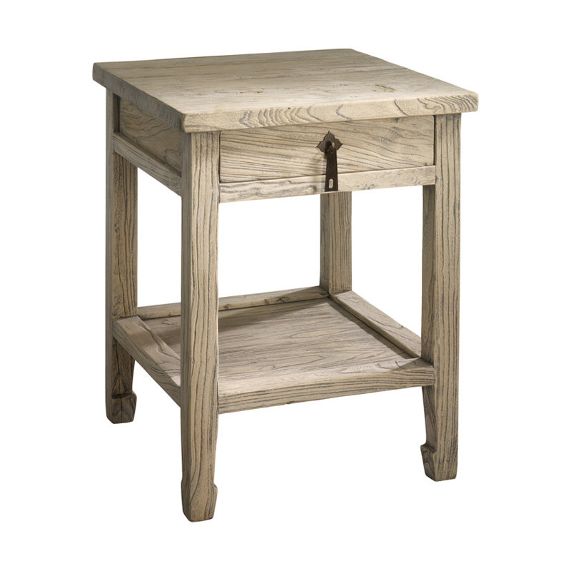 Jixi Solid Wood End Table