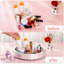 Glass Table Tray Mirrored Vanity Tray 35cm Set Of 2