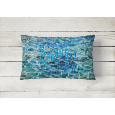  Summer Under Water Lumbar Pillow