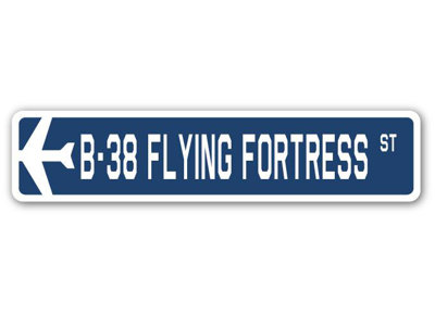 Plaque de rue militaire Amey B-38 Flying Fortress Air Force